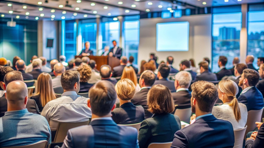 rear-view-audience-listening-speakers-stage-conference-hall-seminar-meeting-bus
